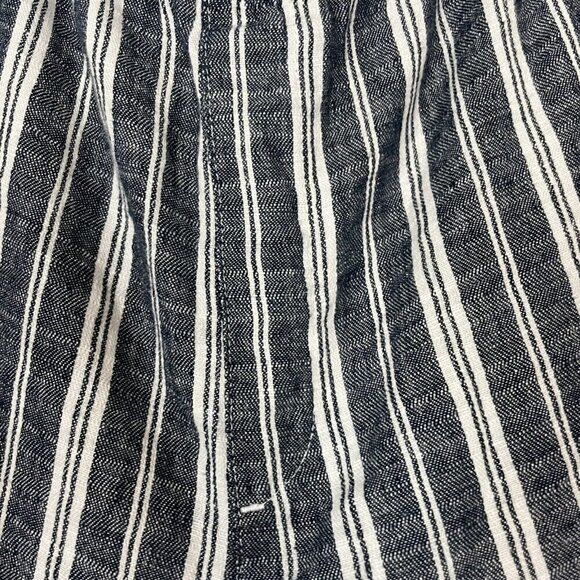 Old Navy Woman’s Blue White Striped Wide Leg Linen Cotton Blend Pant XXL Boho - Picture 2 of 7